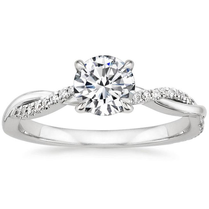 White Gold Stackable Ring | Delicate Everyday Jewelry