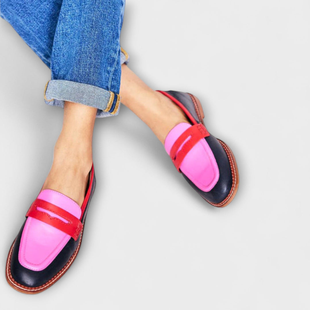 Women's Leather Loafers - Comfortable Elegant Flats