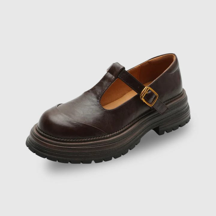 T-Bar Mary Jane Flats - Classic Comfortable Shoes for Women