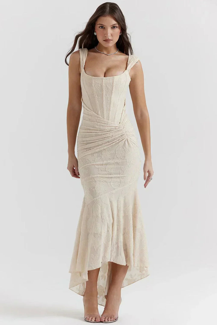 Floral Summer Dress for Women - Lightweight Feminine Midi Dress