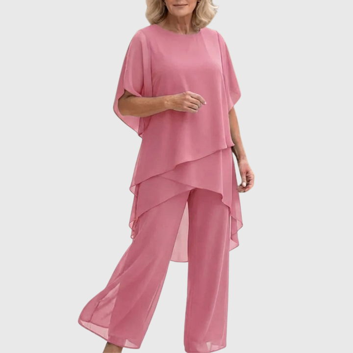 Palazzo Pants Set for Women - Elegant Two Piece Outfit