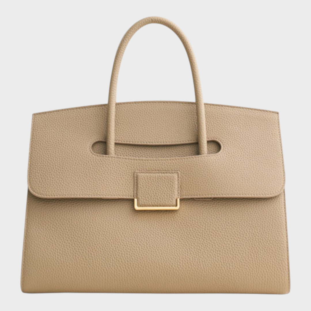 Lace Leather Handbag for Women - Elegant European Crafted Purse