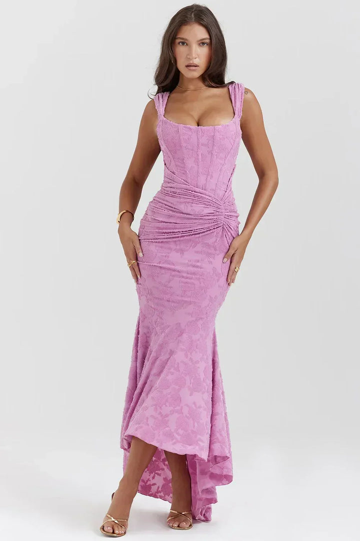 Floral Summer Dress for Women - Lightweight Feminine Midi Dress