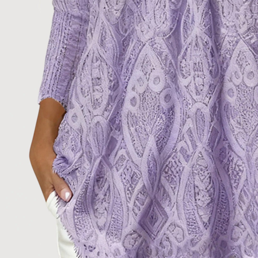 Lace Detail Top - Elegant Feminine Blouse for Everyday Wear