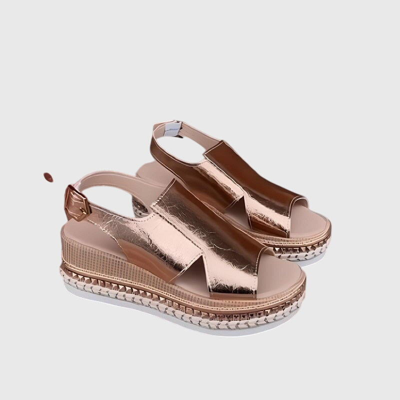 Orthopedic Sandals for Women - Comfort Wedge Heels with Arch Support