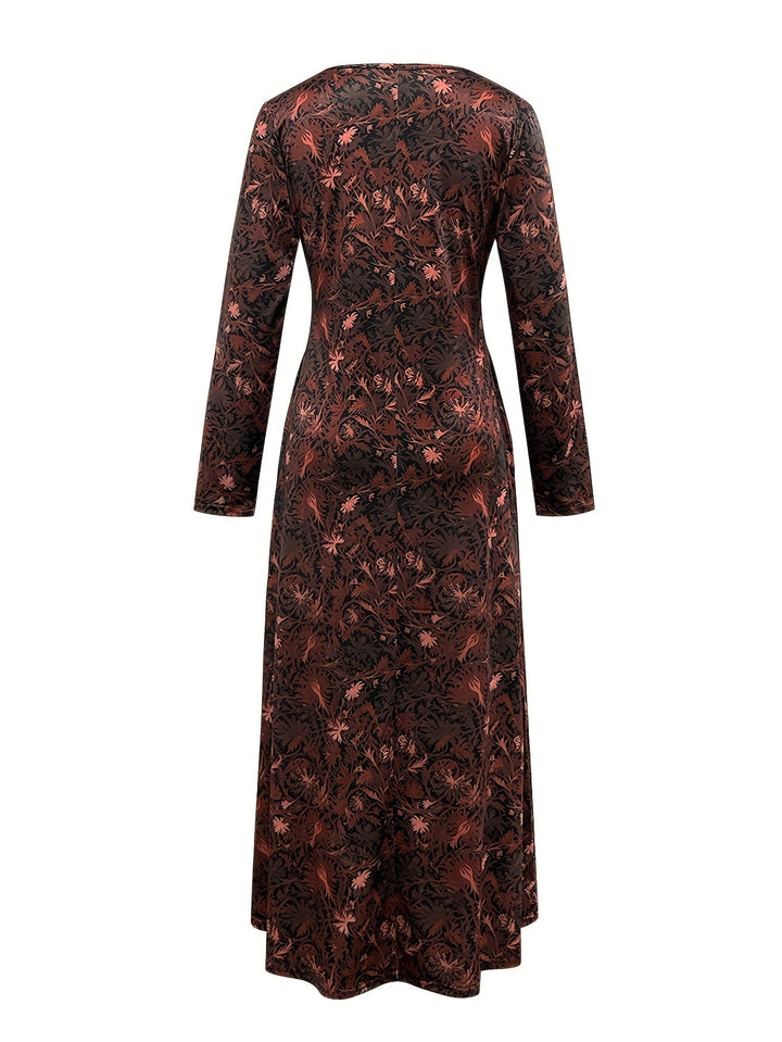 Floral Maxi Dress for Women | Flowing Elegant Long Dress
