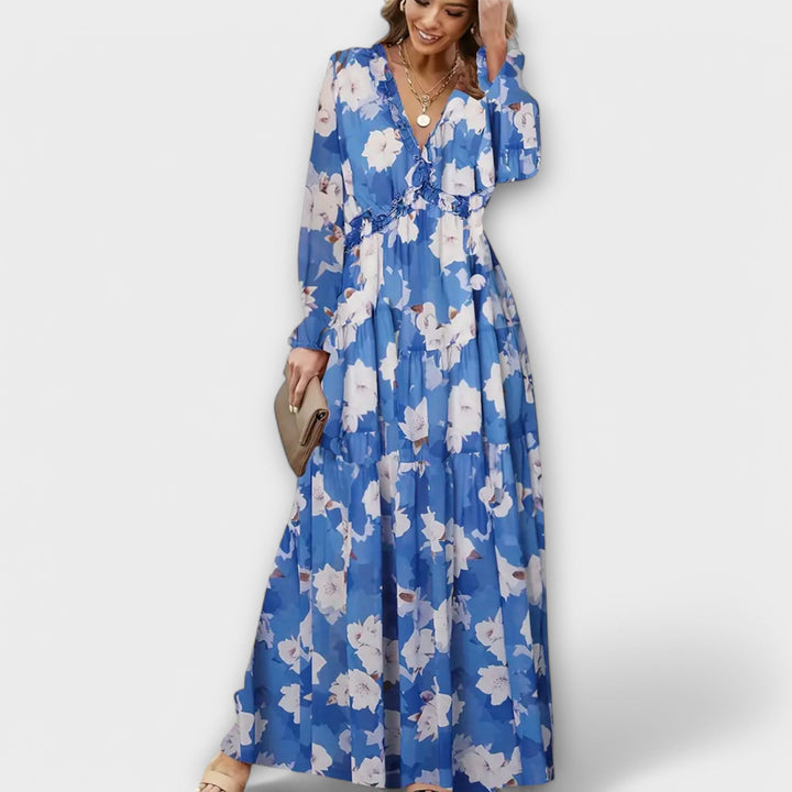 Elegant Maxi Dress for Women - Flowing Floor Length Style