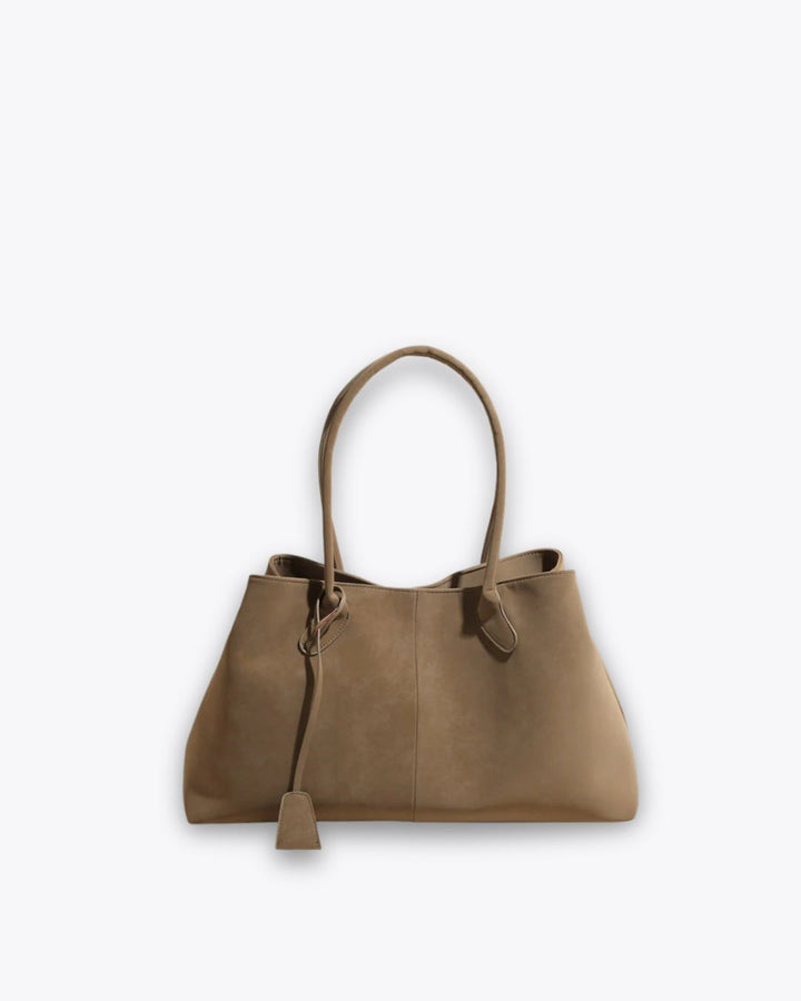 Tote Bag for Work and Travel - Soft Faux Leather Shoulder Bag