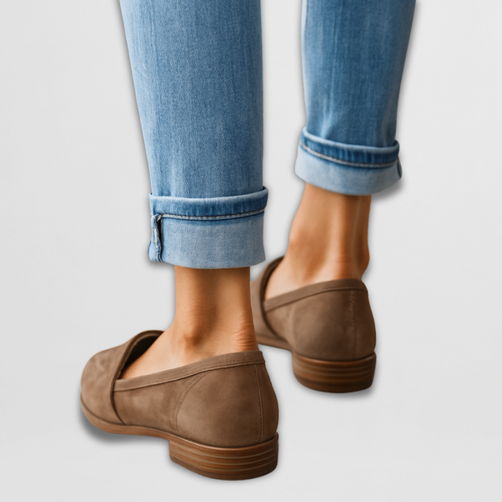 Pointed Toe Loafers for Women - Slip On Flat Shoes