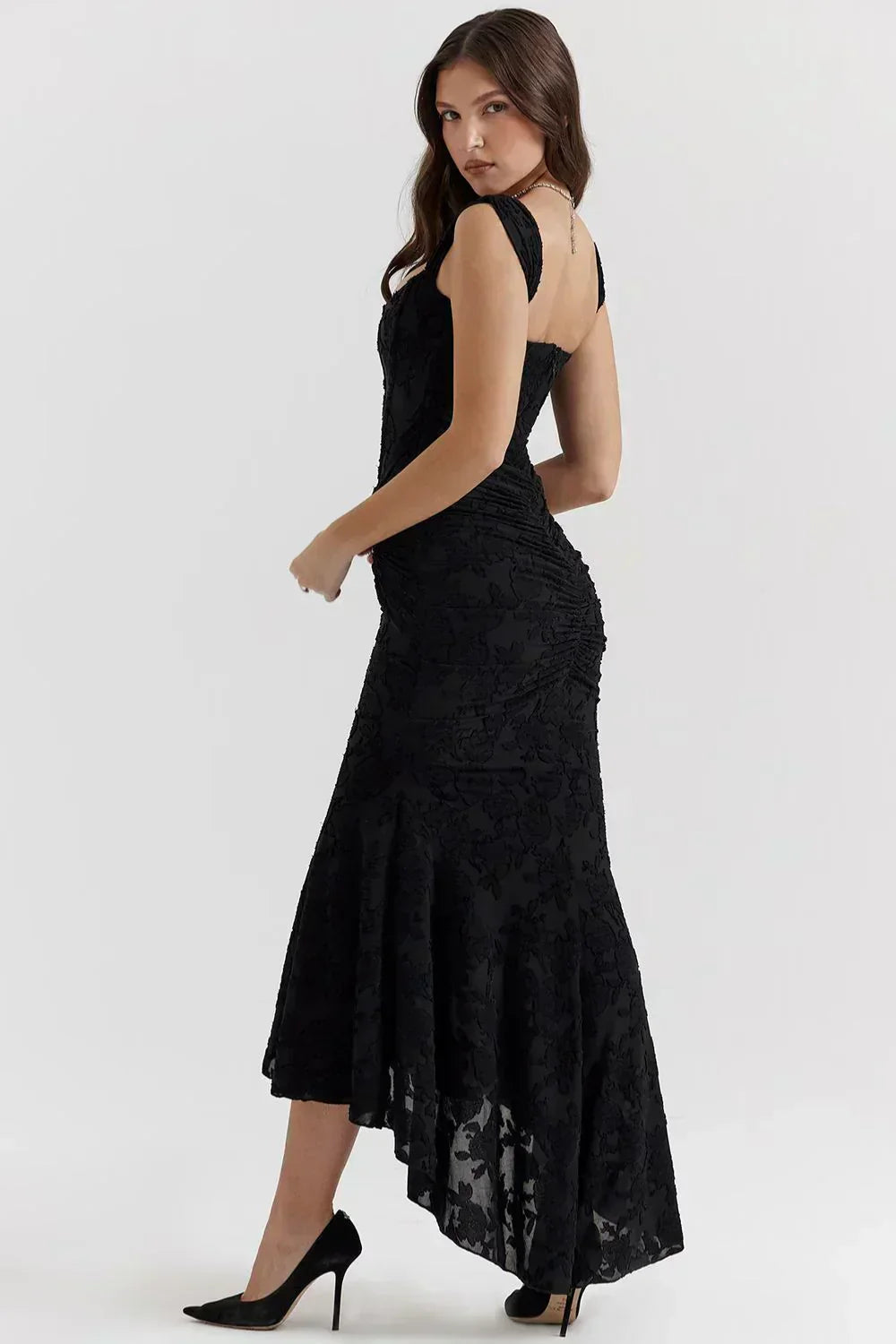 Floral Summer Dress for Women - Lightweight Feminine Midi Dress