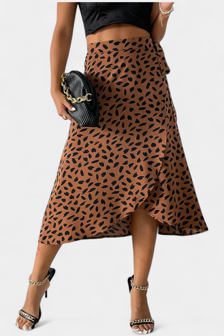 Bohemian Wrap Skirt Asymmetrical Flowing Summer Maxi