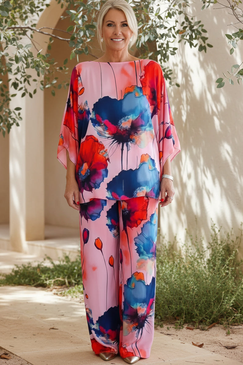 Colorful Two Piece Set - Vibrant Matching Outfit for Women