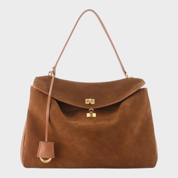 Leather Handbag Women - Minimalist Soft Genuine Leather Shoulder Bag