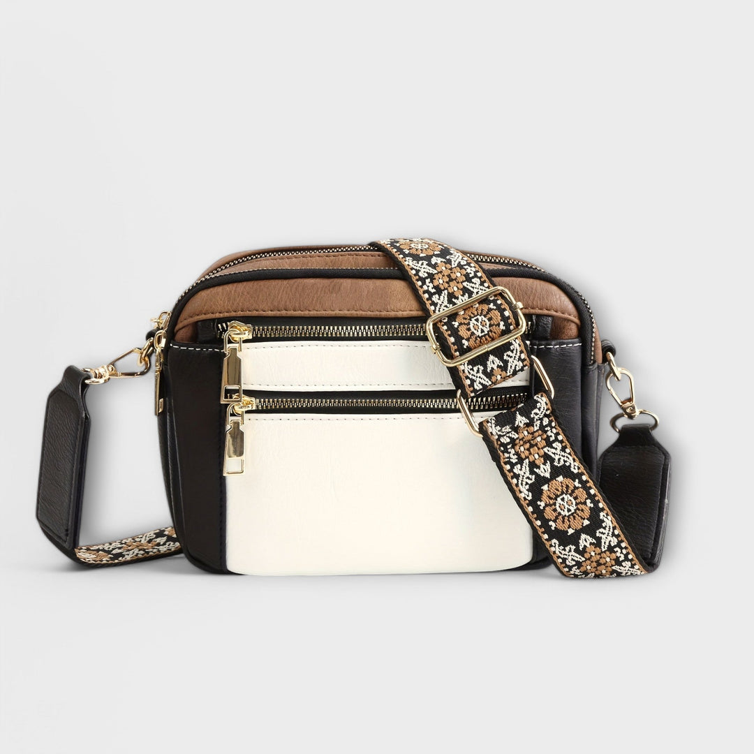 Vegan Leather Crossbody Bag with Adjustable Strap