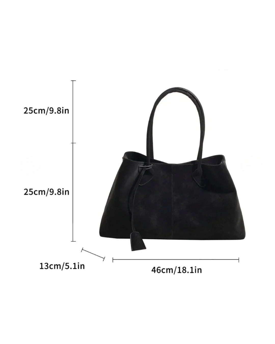 Tote Bag for Work and Travel - Soft Faux Leather Shoulder Bag