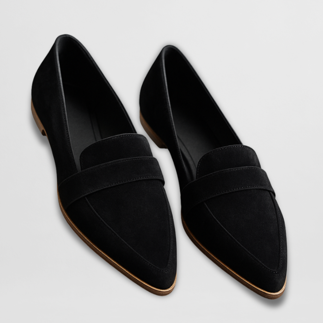 Pointed Toe Loafers for Women - Slip On Flat Shoes