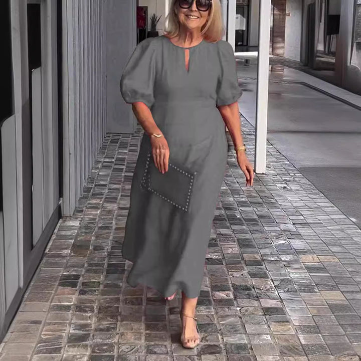 Elegant Puff Sleeve Dress for Women