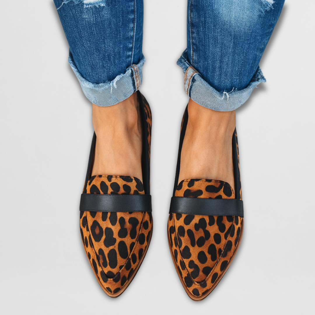 Pointed Toe Loafers for Women - Slip On Flat Shoes