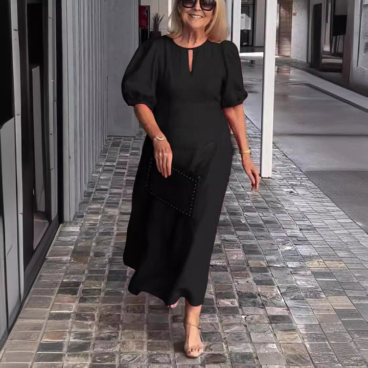 Elegant Puff Sleeve Dress for Women