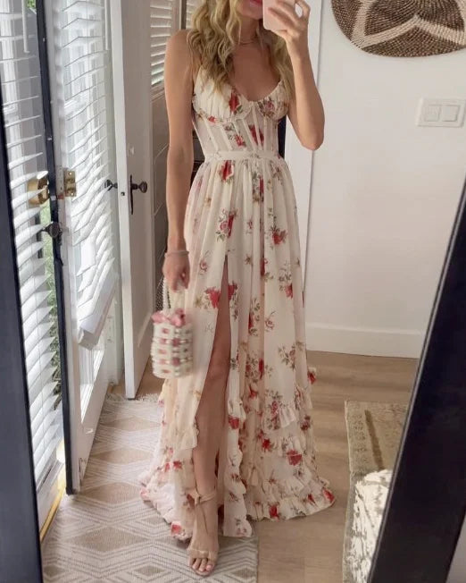 Floral Maxi Dress for Women - Romantic Flowing Silhouette