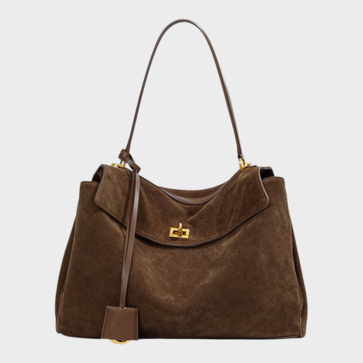 Leather Handbag Women - Minimalist Soft Genuine Leather Shoulder Bag