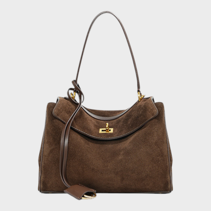 Leather Handbag Women - Minimalist Soft Genuine Leather Shoulder Bag