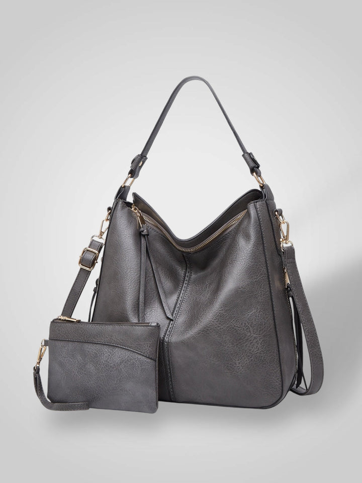 Leather Tote Bag for Women with Multiple Pockets