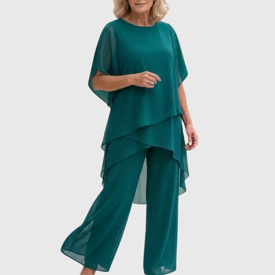 Palazzo Pants Set for Women - Elegant Two Piece Outfit