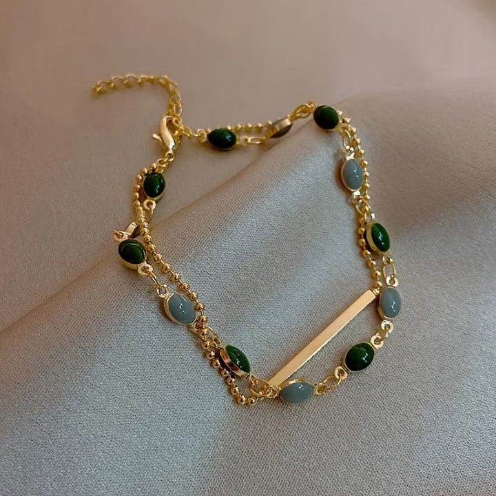 Gold Duo Bracelet Set - Delicate Layered Stacking Bracelets
