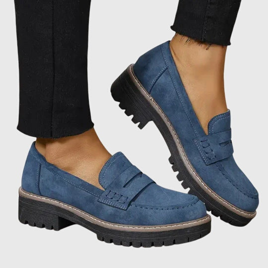 Suede Loafers Women | Classic Comfortable Slip On Shoes
