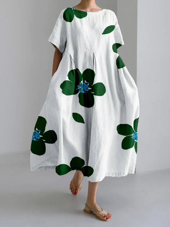 Floral Summer Dress for Women - Lightweight Relaxed Fit Sundress