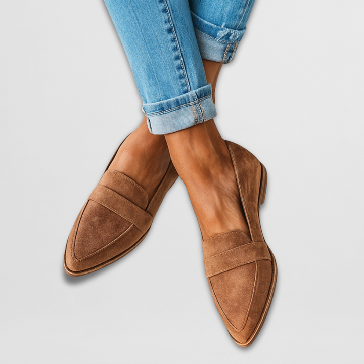Pointed Toe Loafers for Women Slip On Flats Comfortable