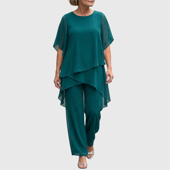 Palazzo Pants Set for Women - Elegant Two Piece Outfit