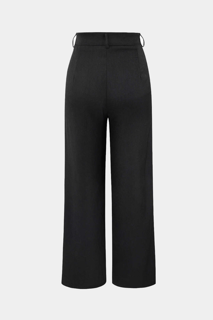 High Waisted Straight Leg Trousers for Women | Oaklyn Pants