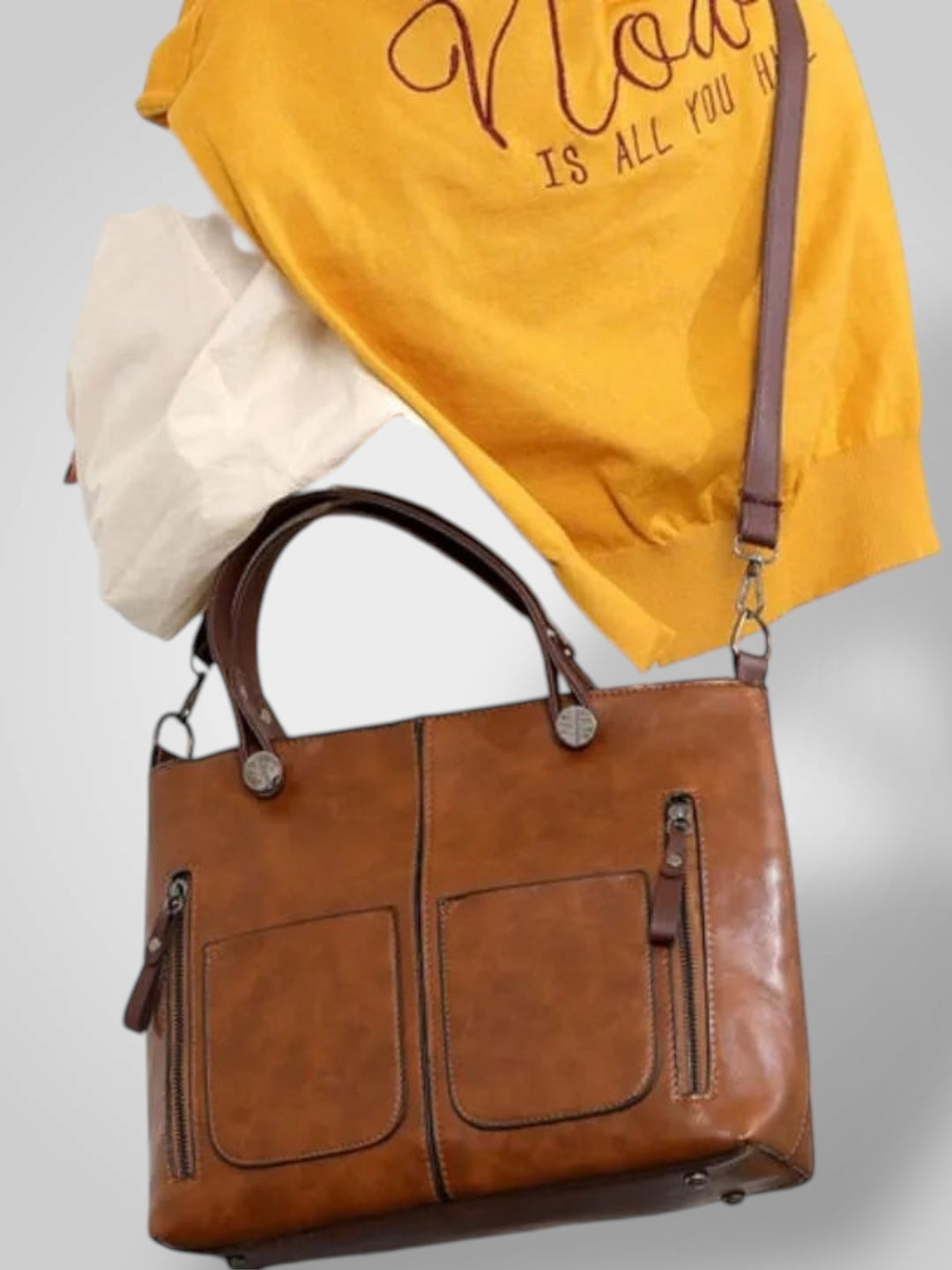 Leather Shoulder Bag Women | Classic Genuine Leather Handbag