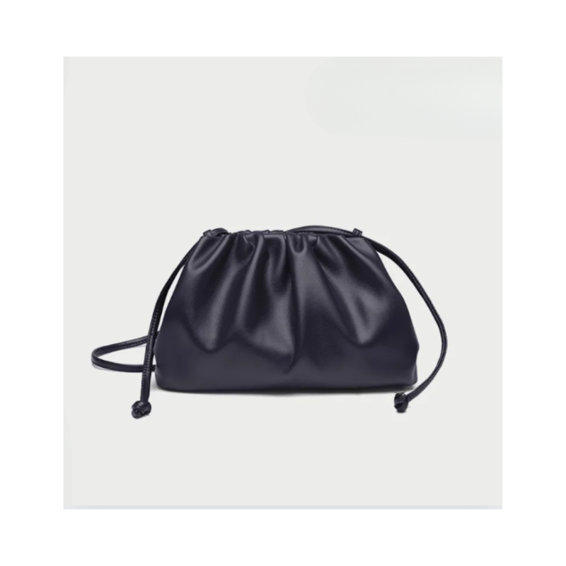 Hobo Shoulder Bag in Soft Vegan Leather - Convertible Crossbody