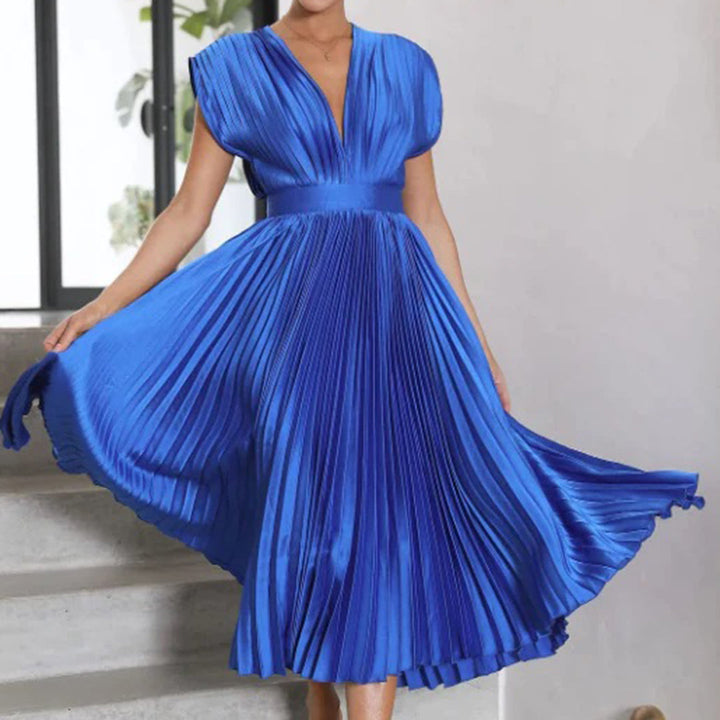 Flowy Printed Dress for Women - Effortless Casual Style