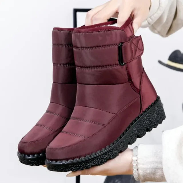 Quilted Snow Boots for Women - Fur Lined Winter Boots