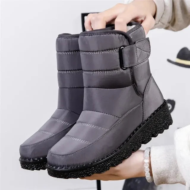 Quilted Snow Boots for Women - Fur Lined Winter Boots