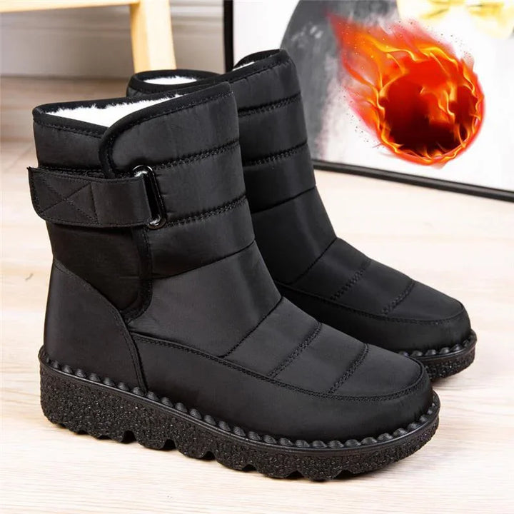 Quilted Snow Boots for Women - Fur Lined Winter Boots