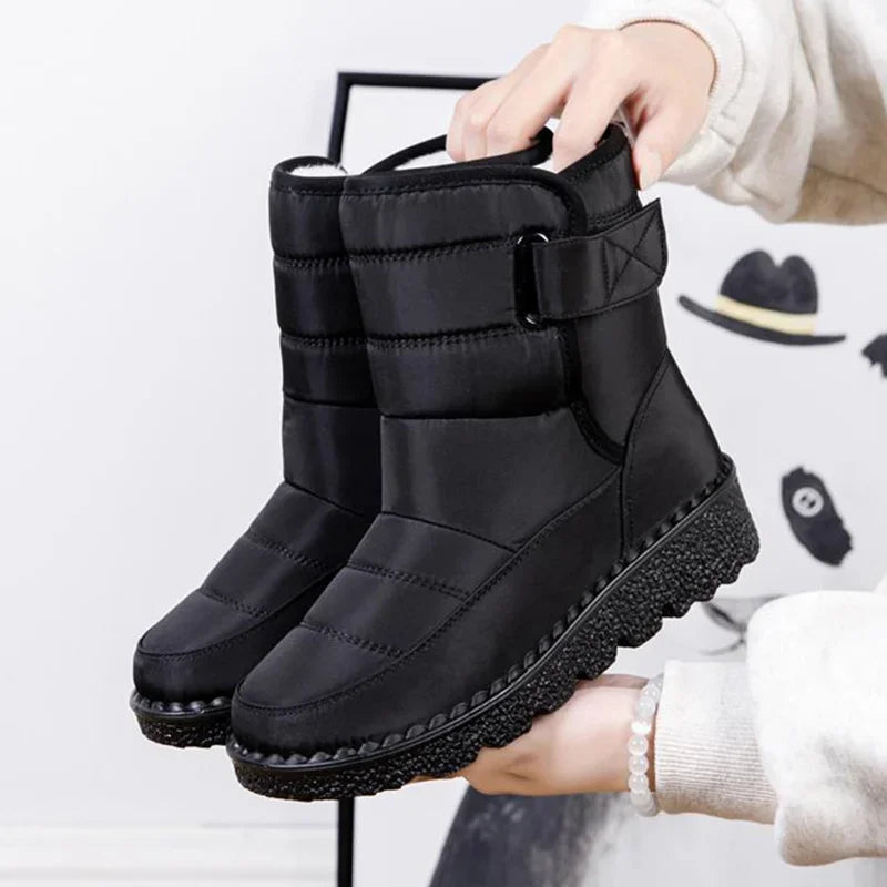 Quilted Snow Boots for Women - Fur Lined Winter Boots