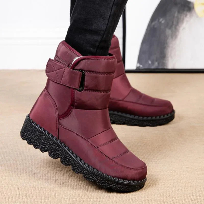 Quilted Snow Boots for Women - Fur Lined Winter Boots