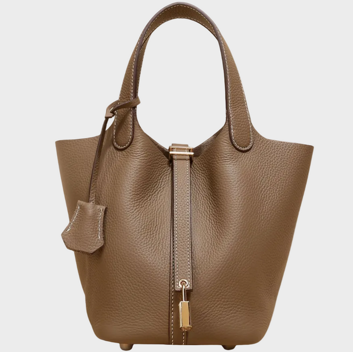 Kate Lock Crossbody Bag - Pebbled Leather Handbag