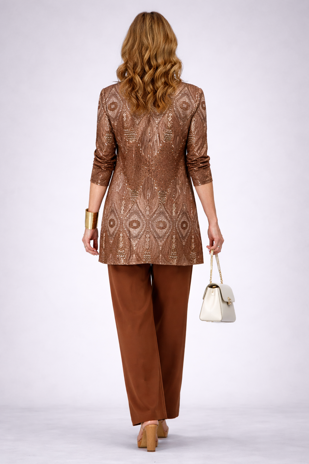 3-Piece Cardigan Set for Women - Relaxed Wide Leg Pants & Top