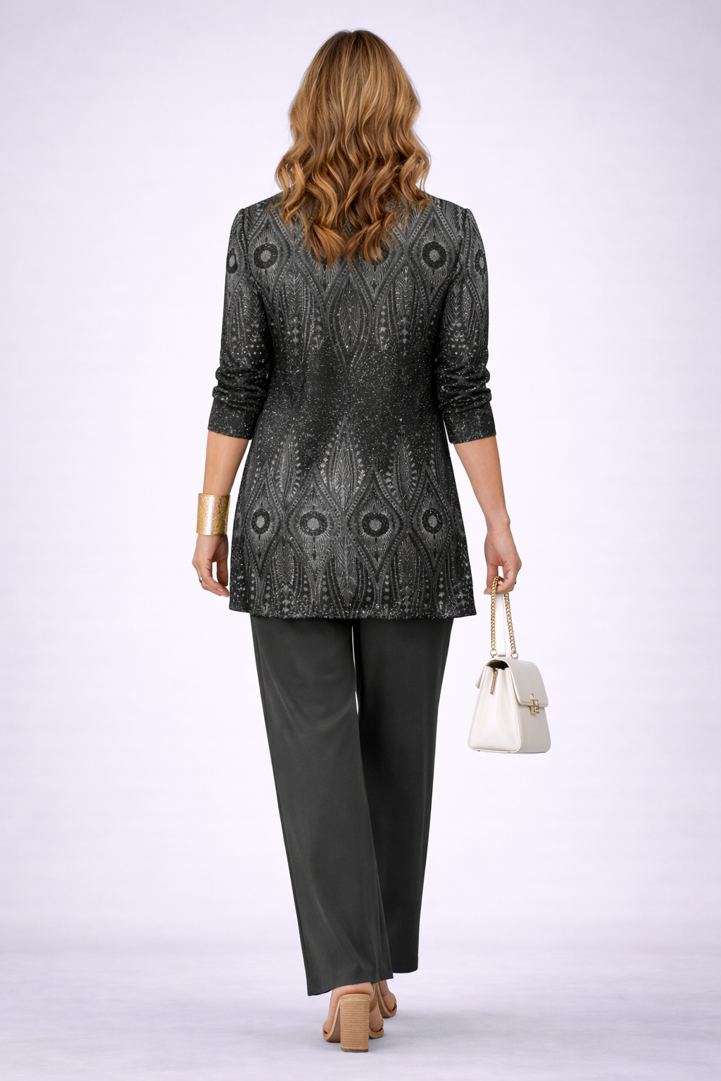 3-Piece Cardigan Set for Women - Earth Tone Loungewear