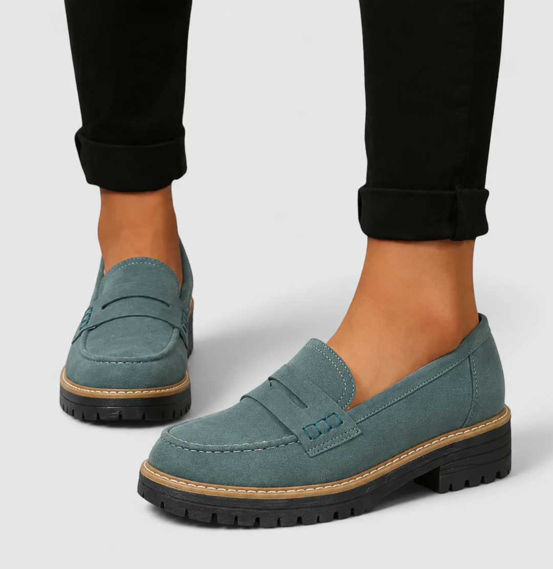 Suede Chelsea Boots for Women with Chunky Platform Sole
