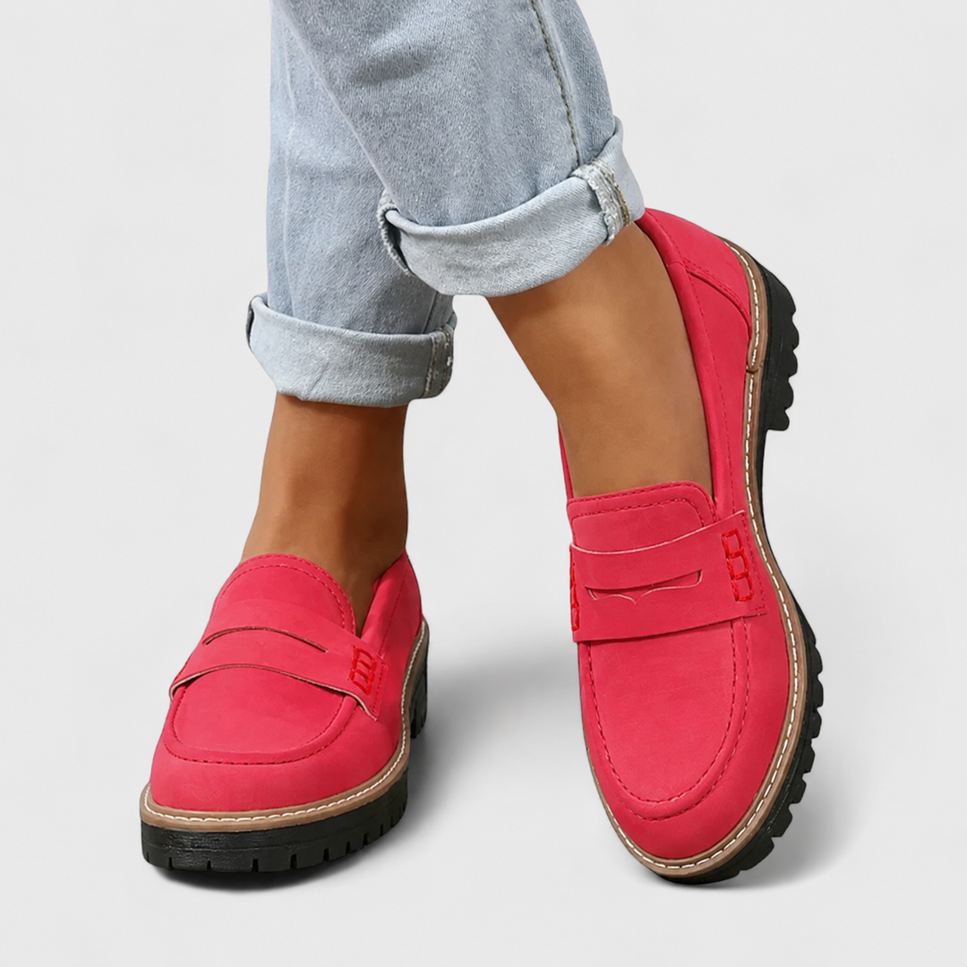 Suede Chelsea Boots for Women with Chunky Platform Sole