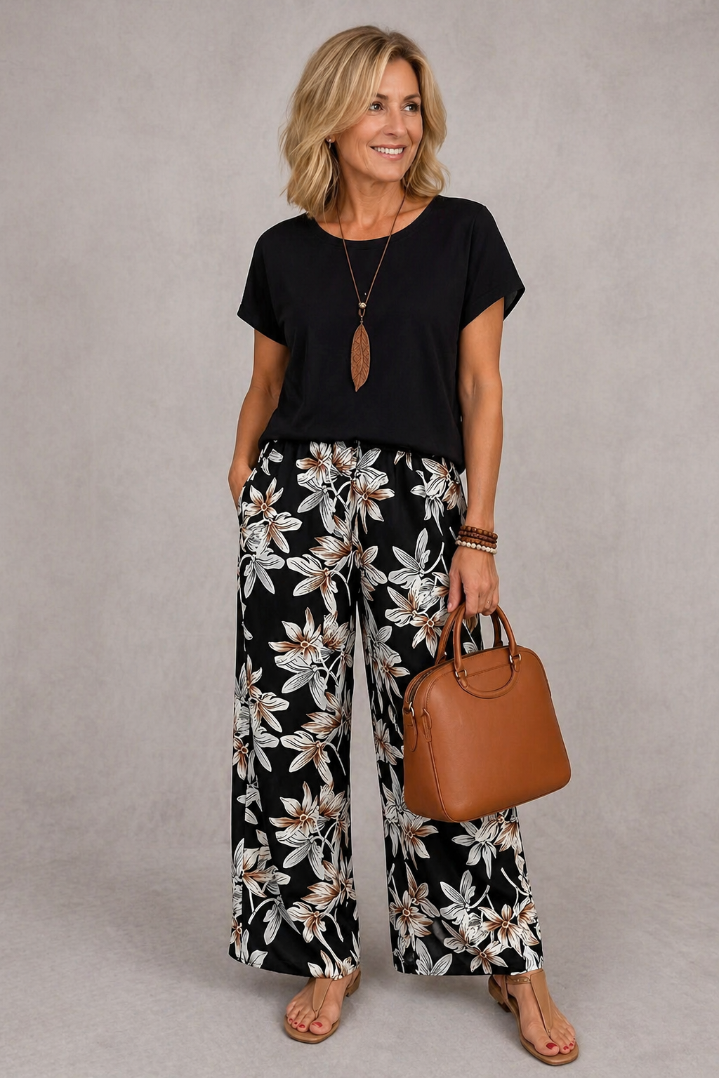 Floral Two Piece Set for Women | Elegant Matching Top and Pants