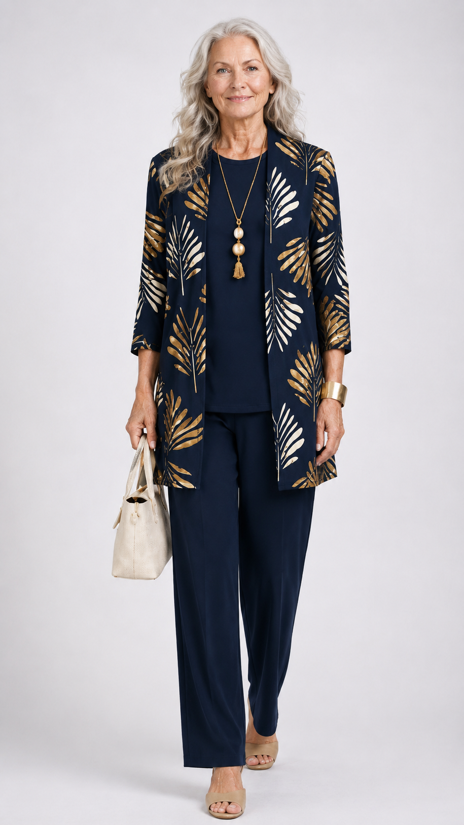 3-Piece Cardigan Set for Women - Relaxed Elegant Lounge Outfit