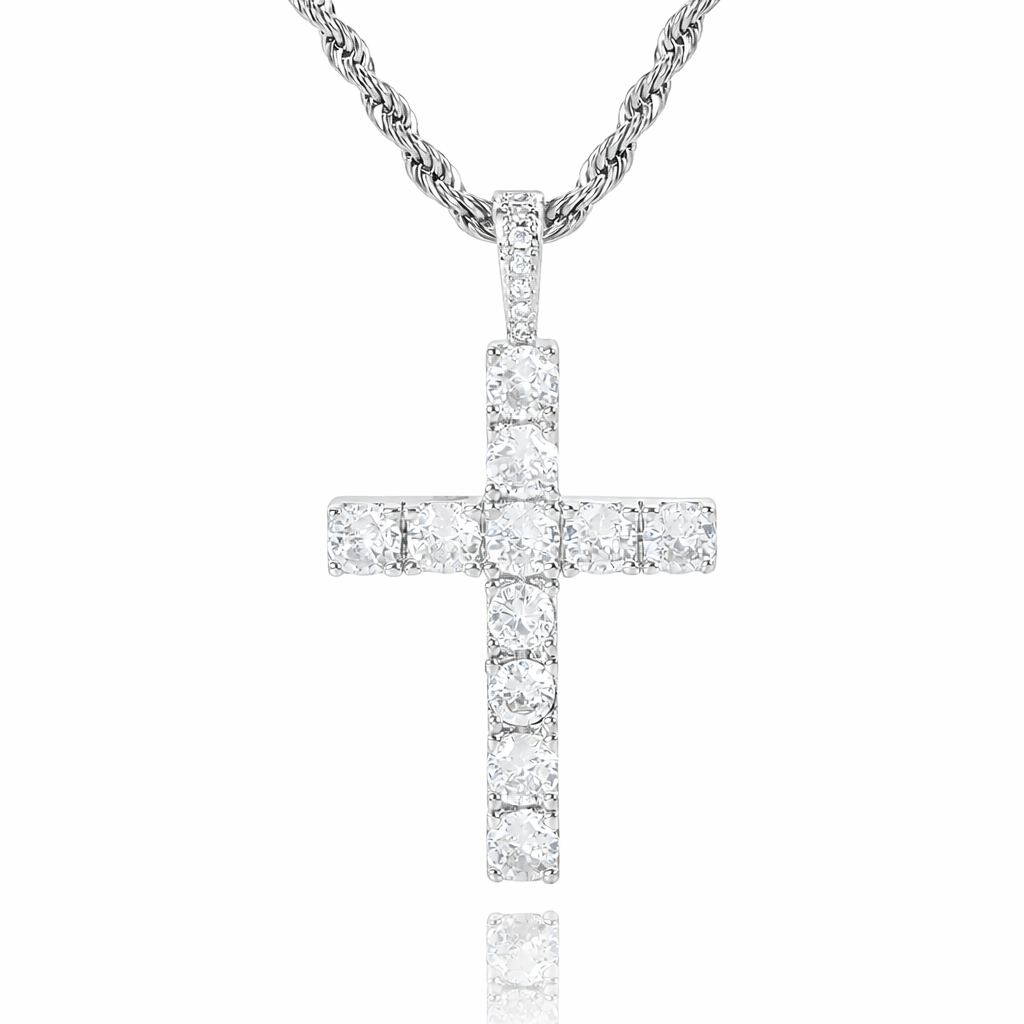Gold Cross Necklace - Dainty Layering Pendant for Women